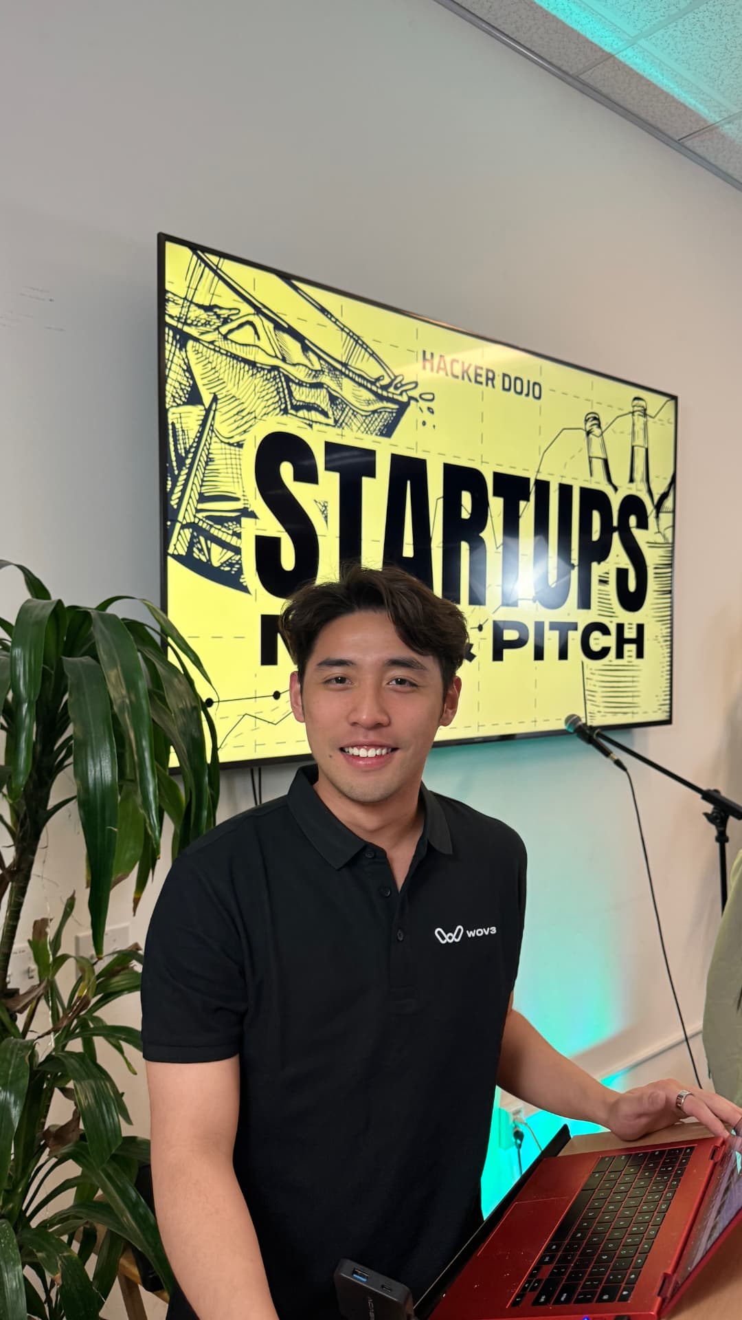 Won first place pitching Wov3 at Hacker Dojo Startups Night Pitch