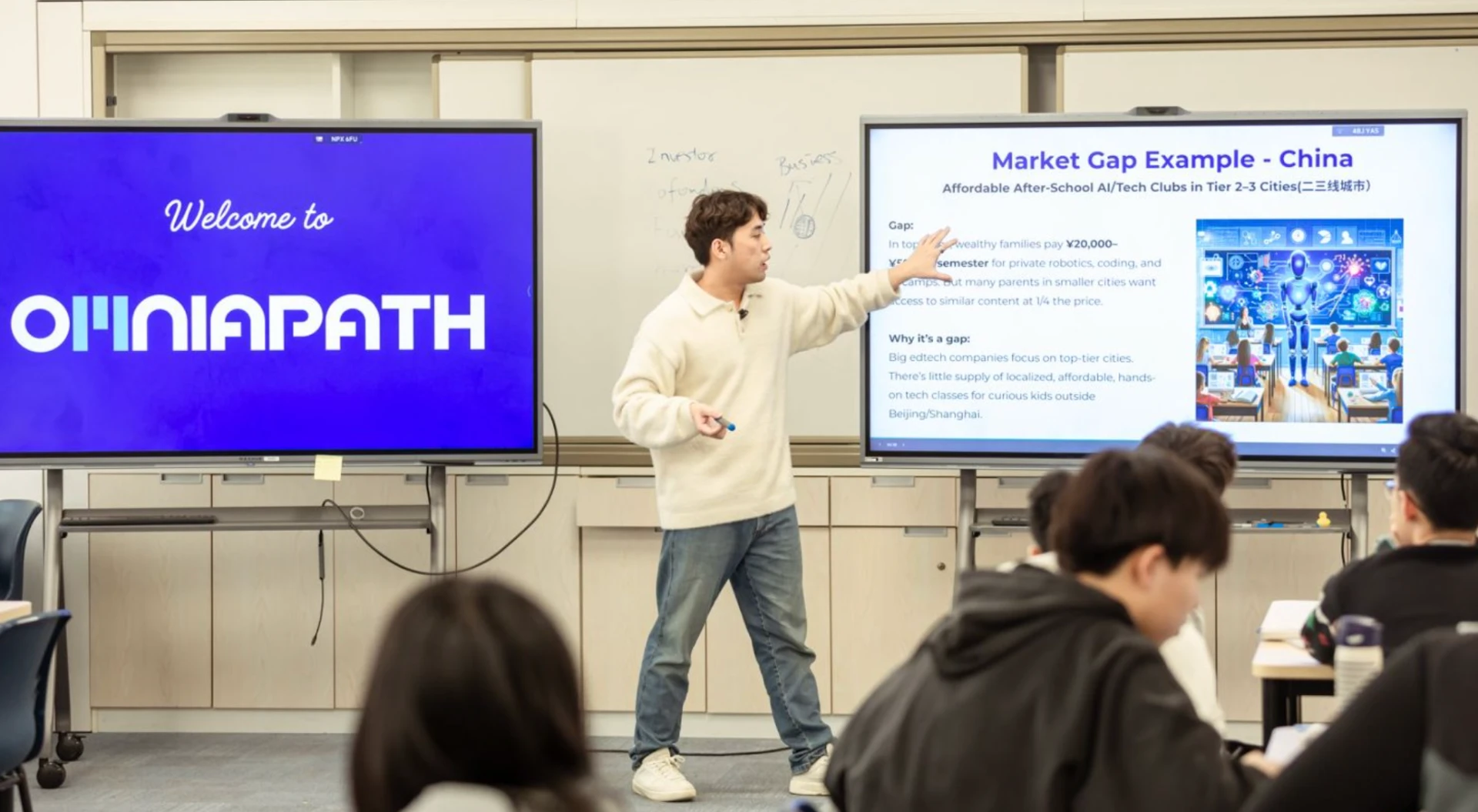 Teaching an OMNIAPATH entrepreneurship session